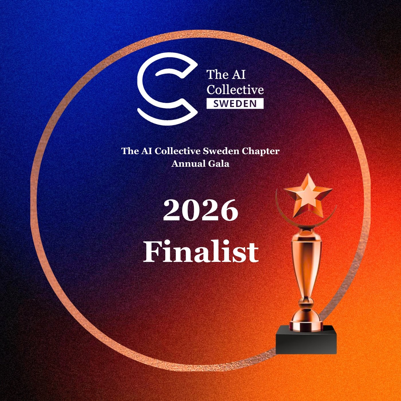 AI Collective Sweden Annual Gala 2026 Finalist graphic