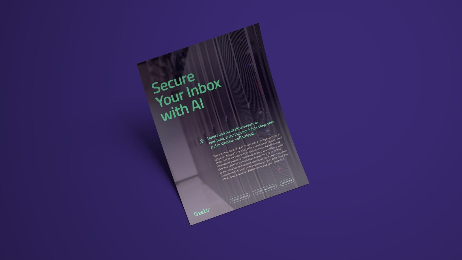 Gaetir security brief on a purple background